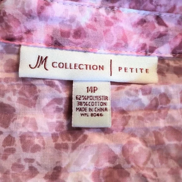 3/4 Sleeve Blouse by JM Collection EUC 10P - Picture 2 of 4